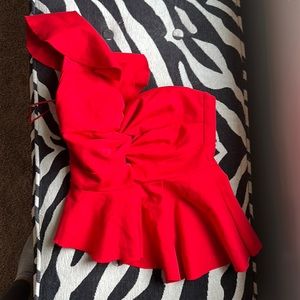 Asymmetrical dress top